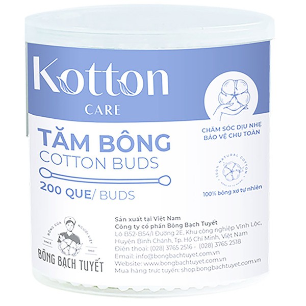 Tăm Bông Kotton Care 200 Que